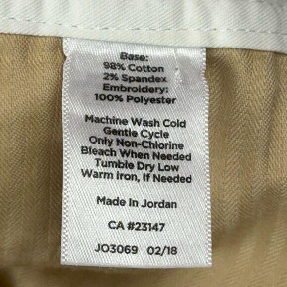 Talbots Pants Womens Sz 10P White Girlfriend Chino Pineapple Embroidered - Picture 9 of 12